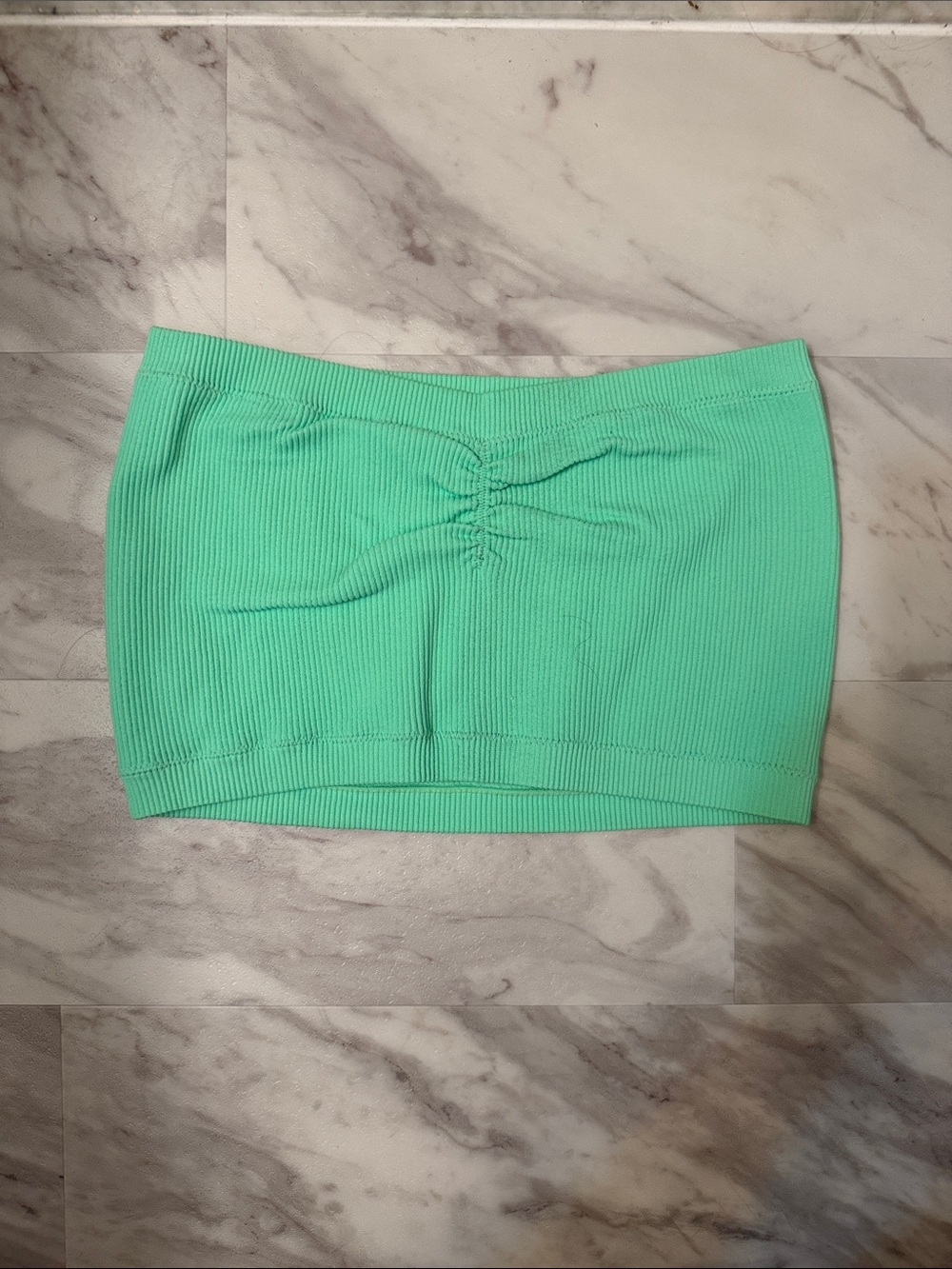 American Eagle Outfitters Mint Ribbed Tube Top